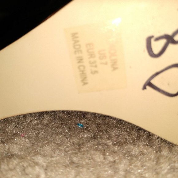 JUST FAB - BRIGHT ORANGE PLATFORM WEDGE - SIZE 7 - Picture 3 of 5